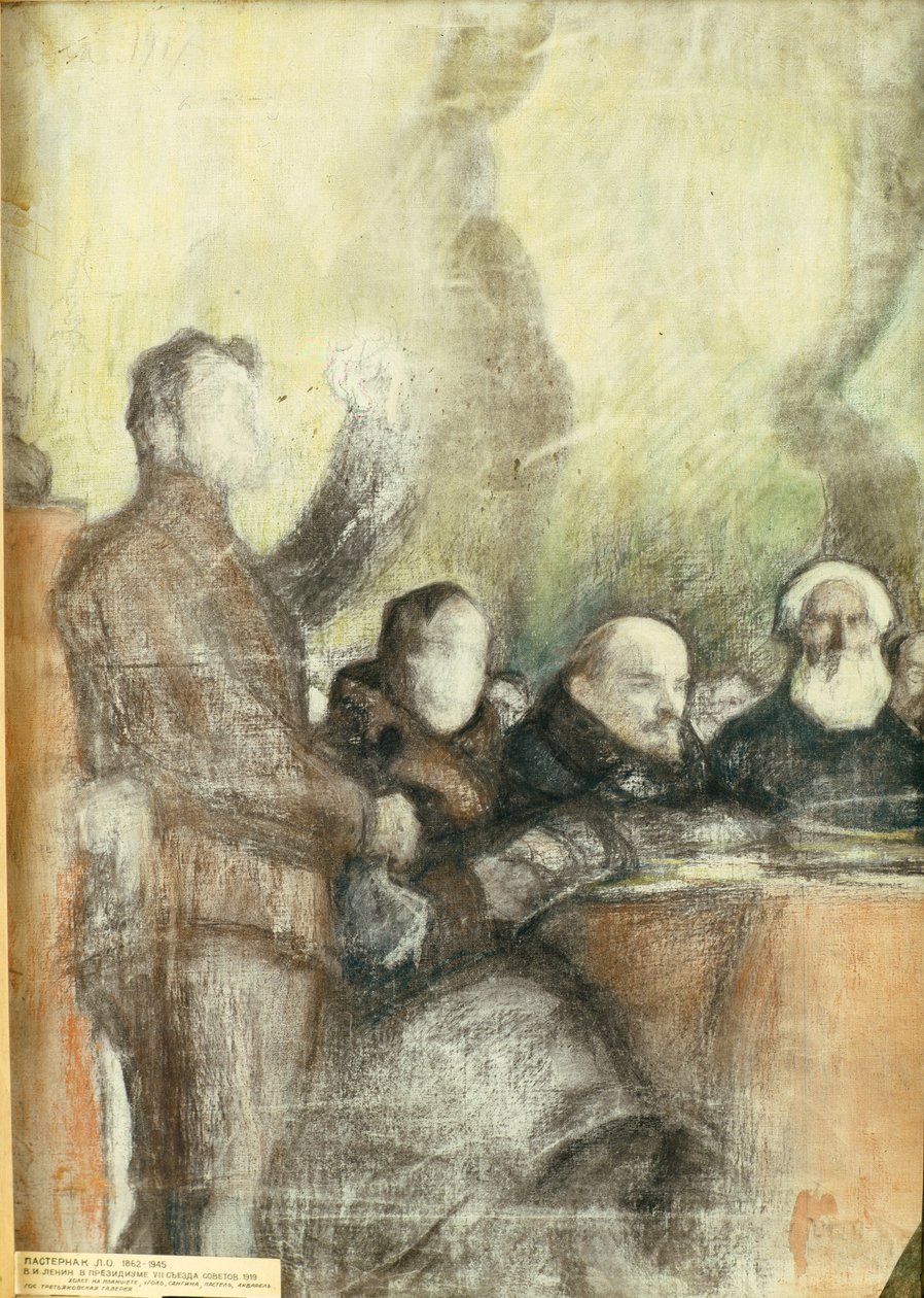 Lenin na VII Wszechrosyjskim Zjeździe Rad w grudniu 1919, 1919 autorstwa Leonid Osipovic Pasternak
