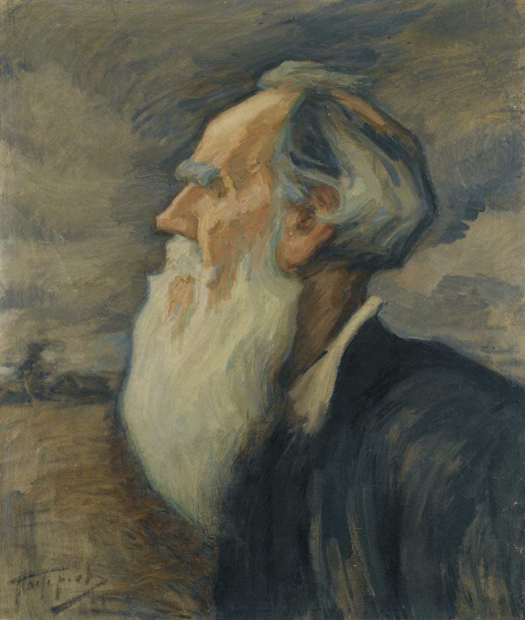 Portret Lwa Tołstoja autorstwa Leonid Osipovic Pasternak