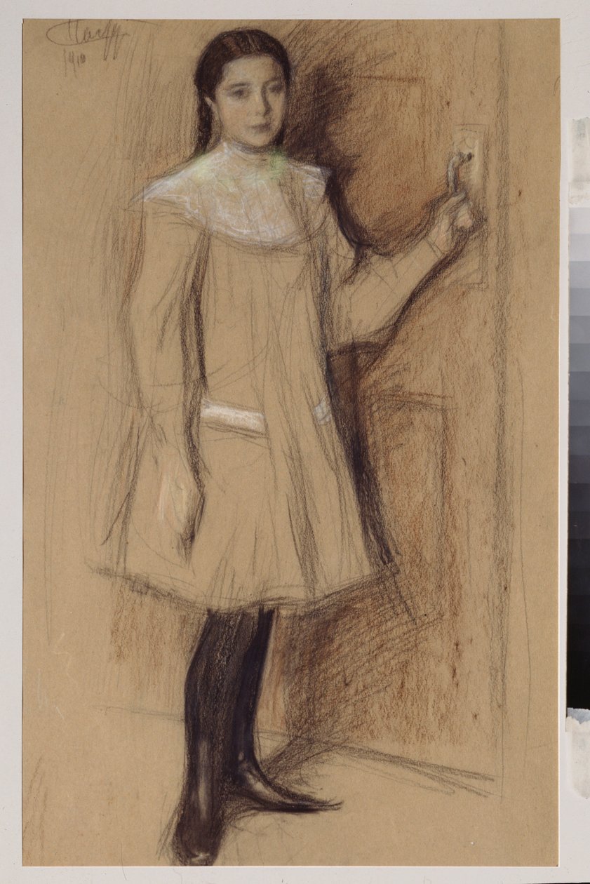 Portret młodej dziewczyny autorstwa Leonid Osipovic Pasternak
