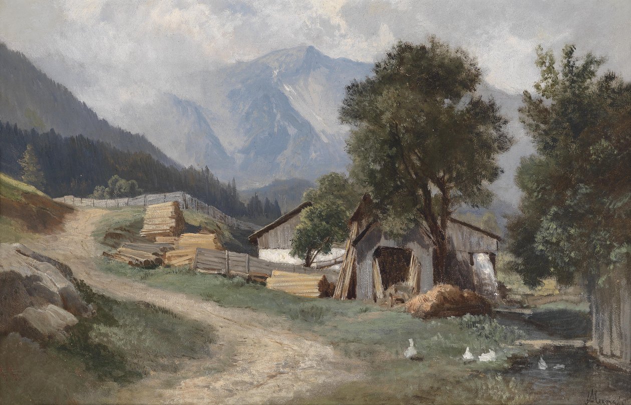 Motyw z Gastein autorstwa Leopold Munsch