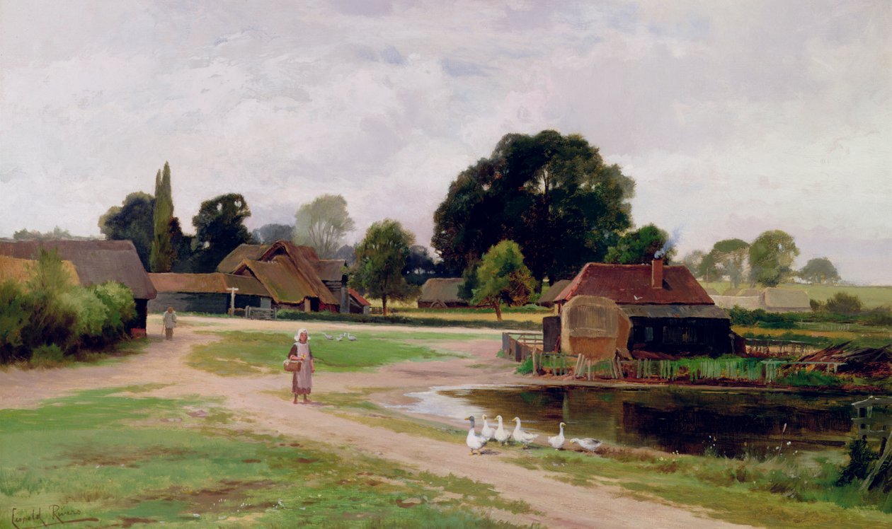 Między Church End a Flitwick, Bedfordshire autorstwa Leopold Rivers