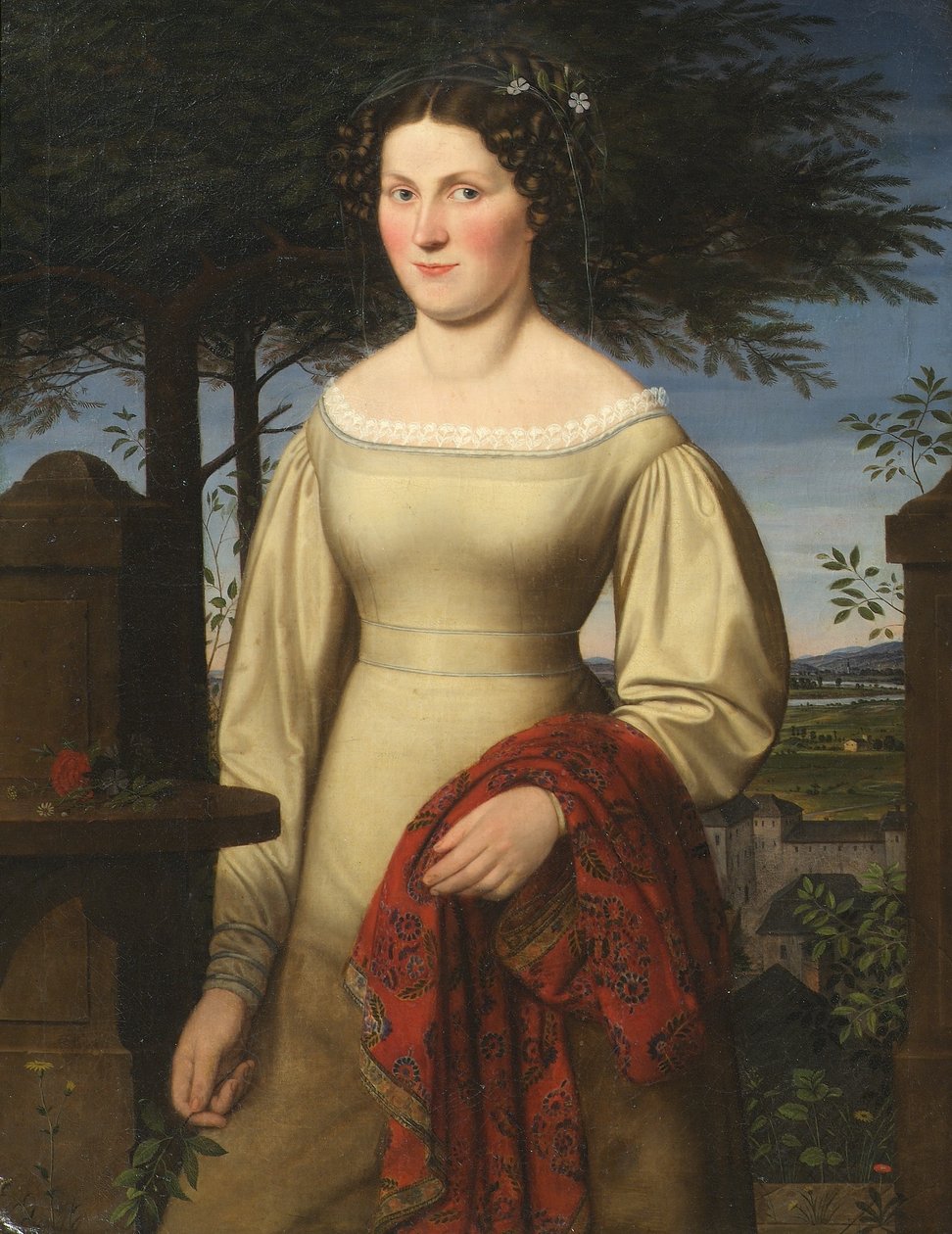 portret damy autorstwa Leopold Blonder