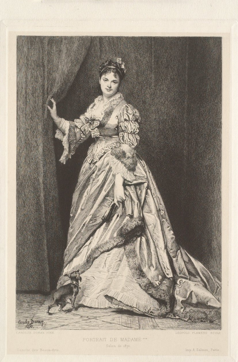 Portret Madame *** autorstwa Leopold Flameng
