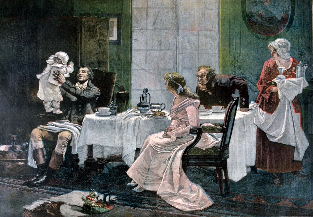 Lunch Camille Desmoulins, 1892 autorstwa Leopold Flameng