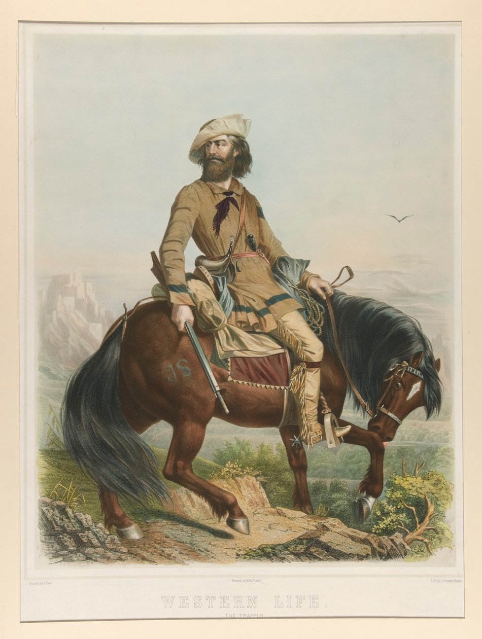 Zachodnie życie, traper autorstwa Leopold Grozelier