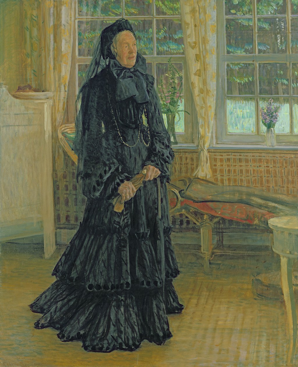 Marie Zacharias (1828-1907) Deszczowy dzień, 1904 autorstwa Leopold Karl Walter von Kalckreuth