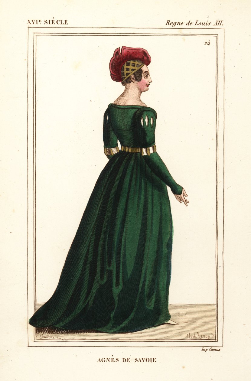 Agnieszka Sabaudzka, hrabina Longueville autorstwa Leopold Massard