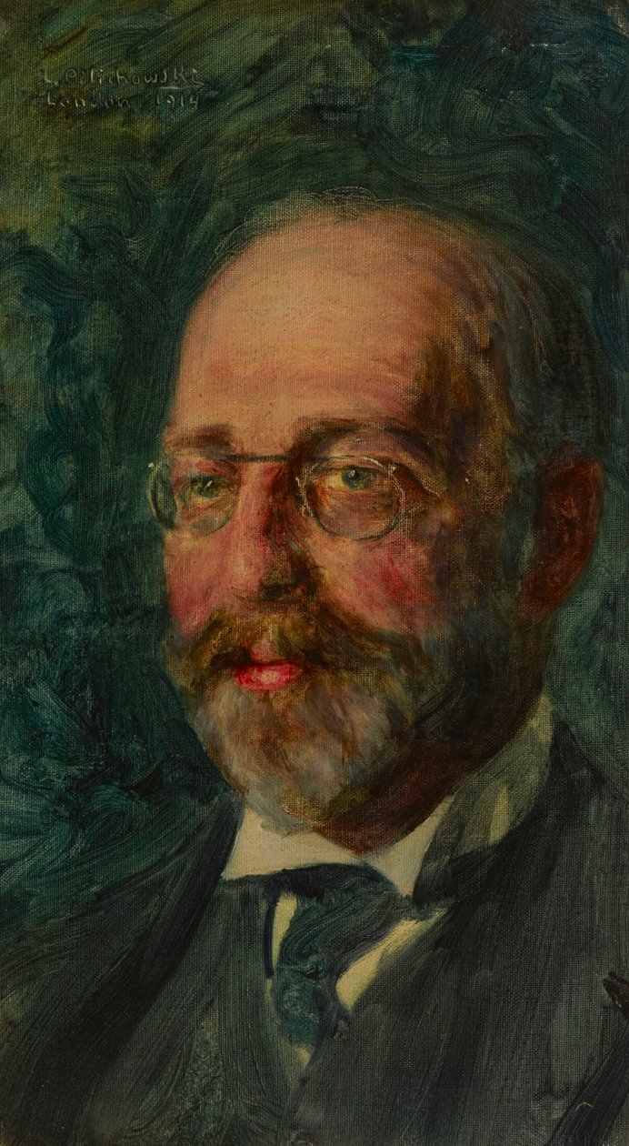 Portret Elkana Adlera autorstwa Leopold Pilichowski