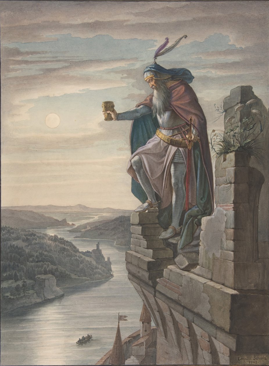 Ilustracja do Goethego, 1842. autorstwa Leopold Schulz