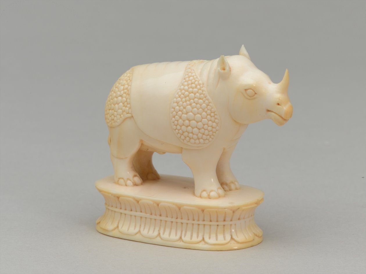 Biały biskup, figura szachowa, Indie, 1820 ok autorstwa Leopoldo Metlicovich