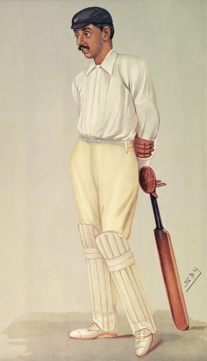 Książę Ranjitsinghi, kreskówka szpiegowska, wyd. Vincent Brookes Day & Son, c.1895 autorstwa Leslie Matthew Ward
