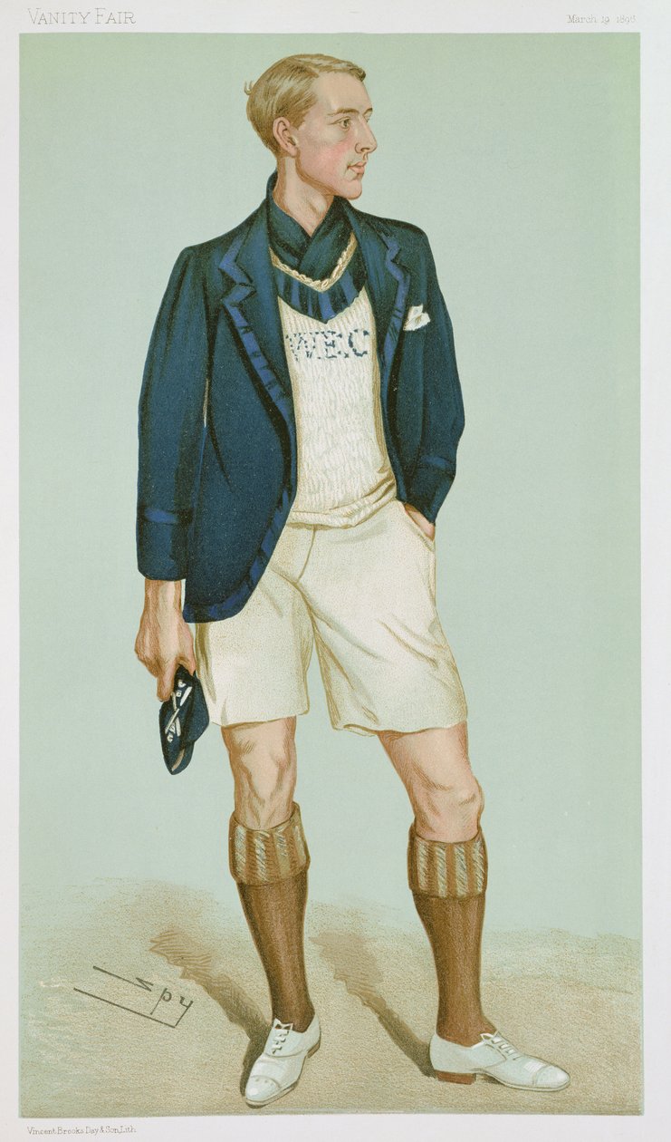 Walter Erskine-Crum, ilustracja z "Men of the Day", opublikowana w magazynie "Punch", marzec 1896 r. autorstwa Leslie Matthew Ward