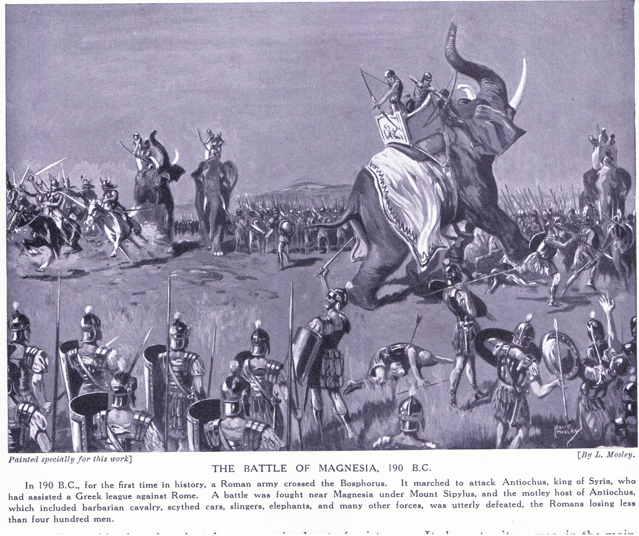 Bitwa pod Magnezją 190BC autorstwa Leslie Mosley