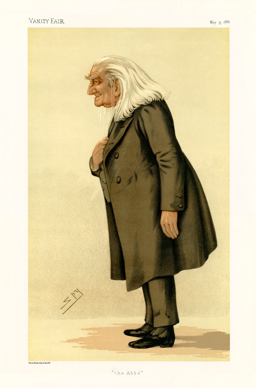 Franciszek Liszt - portret stojący autorstwa Leslie Matthew (1851 1922) Ward