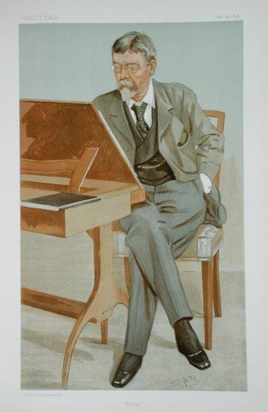 George du Maurier (1834-96) ilustracja z „Men of the Day”, opublikowana w magazynie „Punch”, styczeń 1896 (kolor lito) autorstwa Leslie Matthew Ward