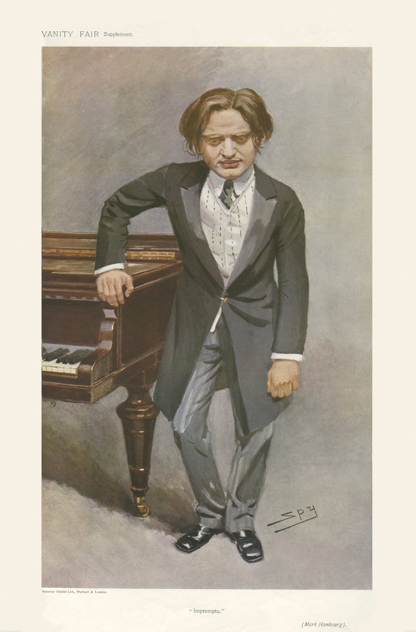 Mark Hamburg - portret stojący autorstwa Leslie Matthew (1851 1922) Ward