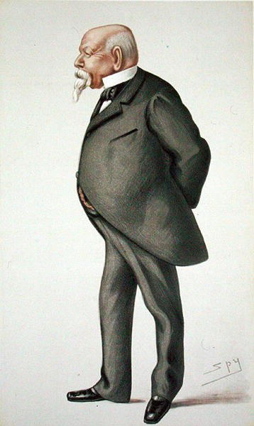 Samuel Ward (1814-1884), ilustracja z „Mężczyzn dnia”, nr. 214, magazyn „Punch” autorstwa Leslie Matthew Ward