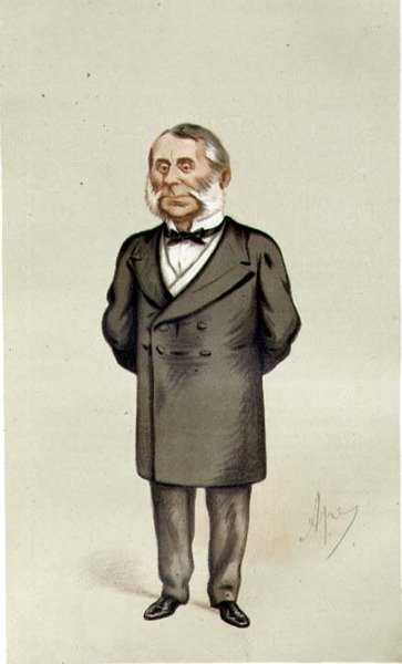 Sir Edward Watkin, komiks „Szpieg” z Vanity Fair, wyd. 1875 autorstwa Leslie Matthew Ward