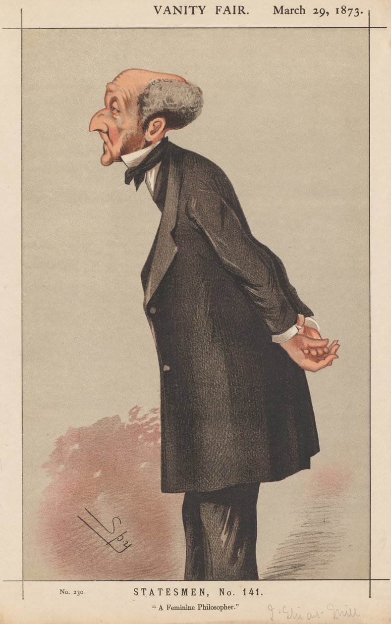 Vanity Fair: Statesman, nr 141 „Kobiecy filozof” autorstwa Leslie Matthew (Spy) Ward