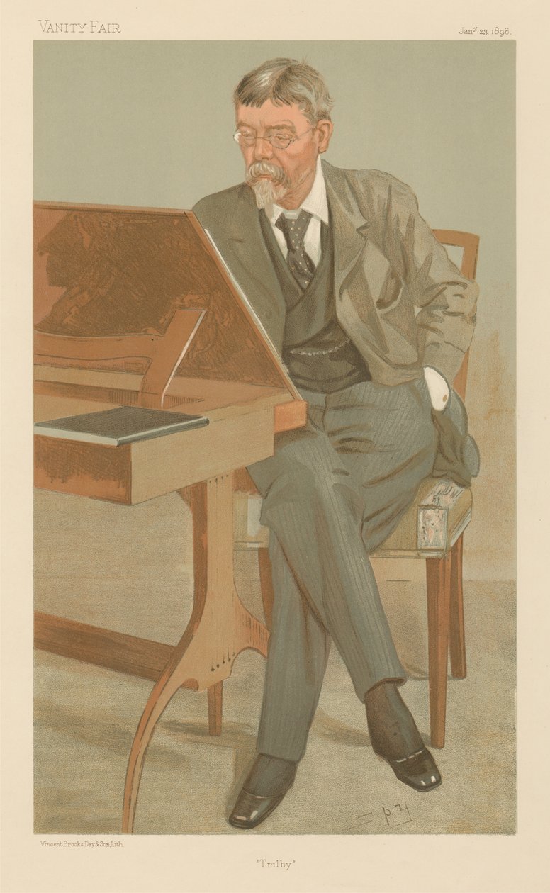 Trilby, George Louis Palmella Du Maurier (seria Vanity Fair) autorstwa Leslie Matthew Spy Ward