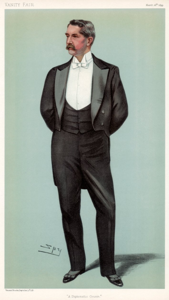 Kuzyn dyplomatyczny Henry White, amerykański dyplomata, 1899. autorstwa Leslie Matthew Ward