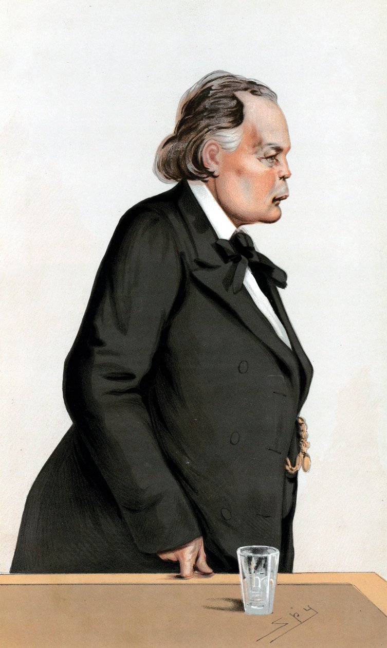 Charles Bradlaugh 1833-1891 Brytyjski wolnomyśliciel i reformator społeczny autorstwa Leslie Matthew Ward