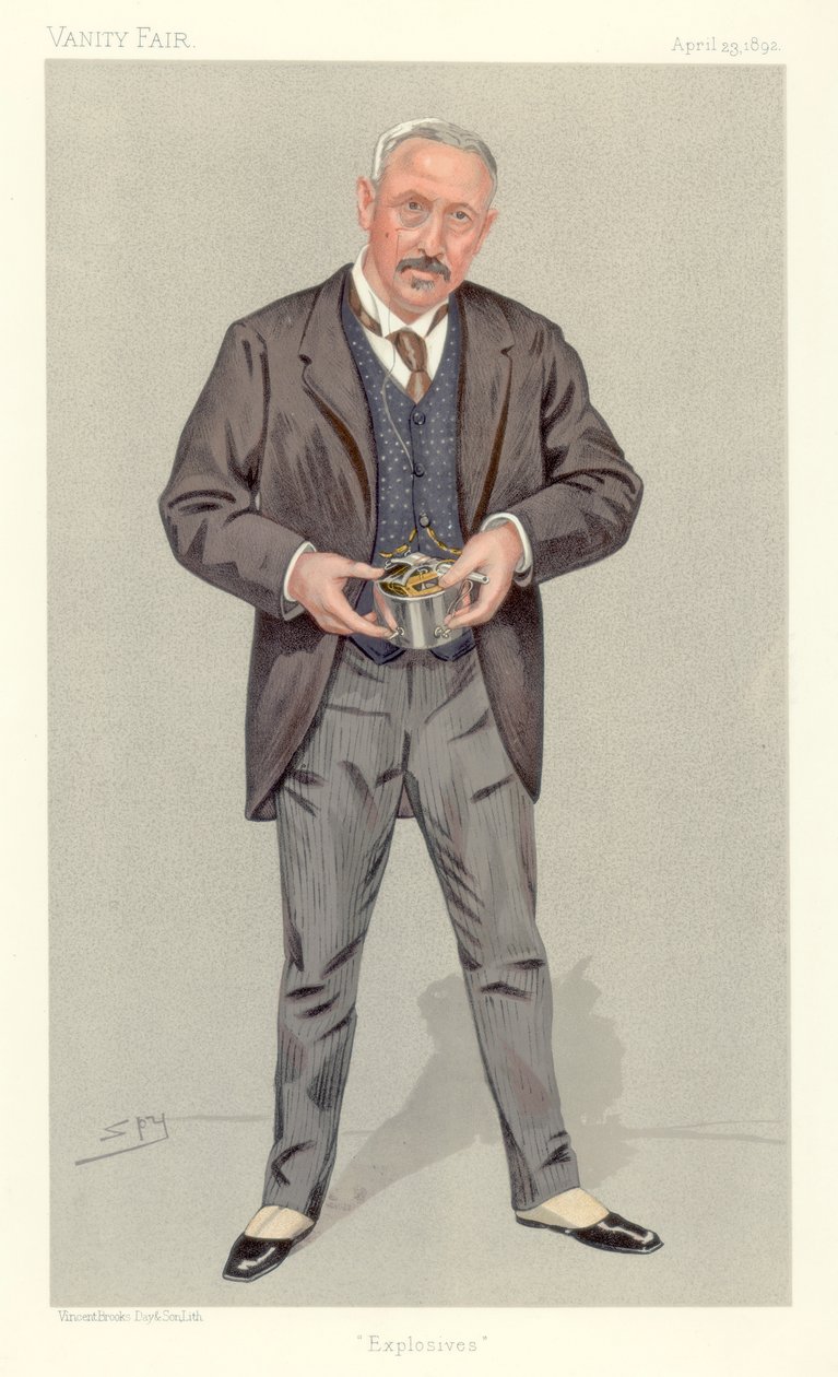 Pułkownik Vivian Dering Majendie, główny inspektor materiałów wybuchowych, 1892. autorstwa Leslie Matthew Ward