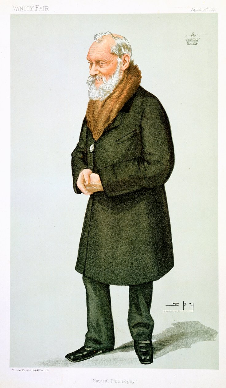 Lord Kelvin, szkocki fizyk i matematyk, 1897 autorstwa Leslie Matthew Ward