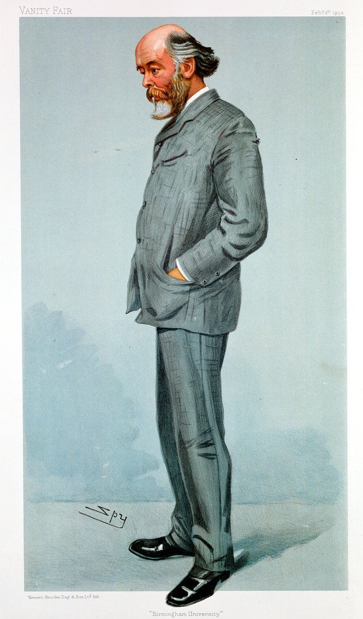 Oliver Lodge, brytyjski fizyk, 1904 autorstwa Leslie Matthew Ward