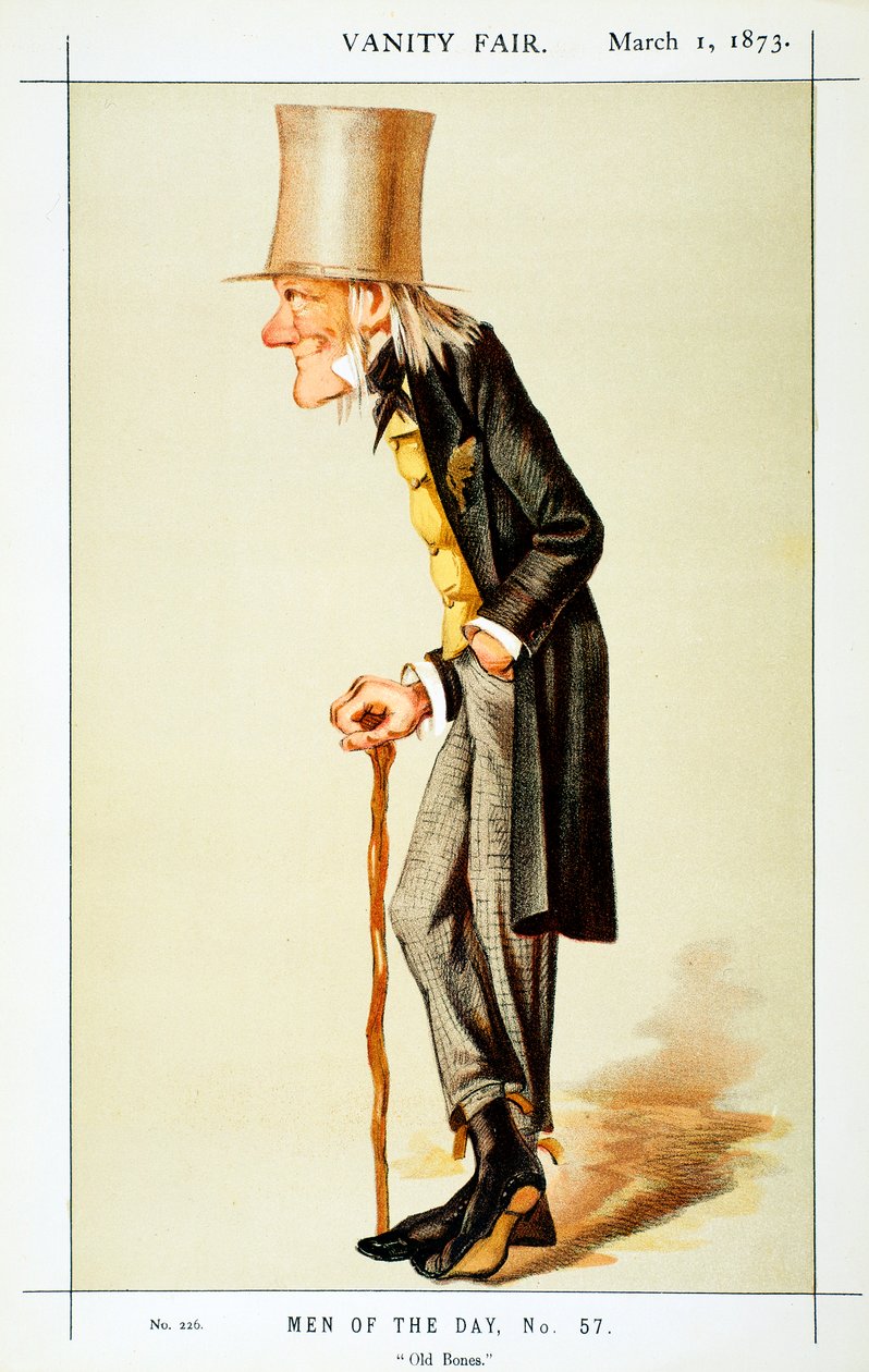 Richard Owen, brytyjski zoolog, 1873 autorstwa Leslie Matthew Ward