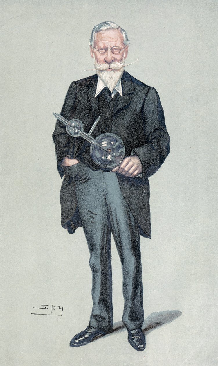 Sir William Crookes, angielski fizyk i chemik, ok. 1900 autorstwa Leslie Matthew Ward