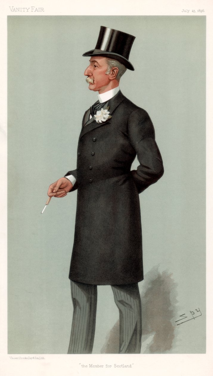Poseł na Szkocję, Sir Lewis McIver, szkocki polityk, 1896. autorstwa Leslie Matthew Ward