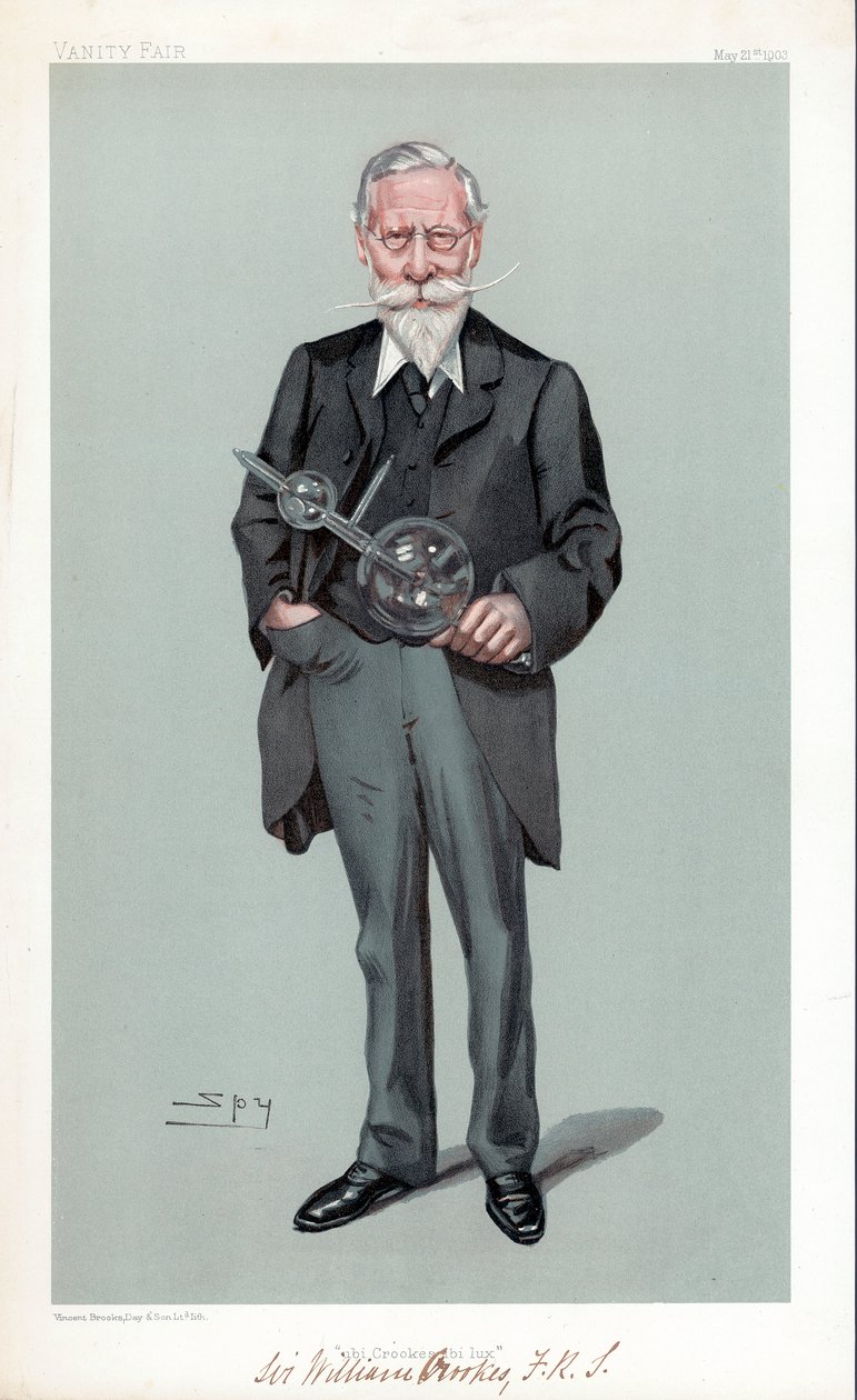 William Crookes, brytyjski fizyk i chemik, 1903 autorstwa Leslie Matthew Ward