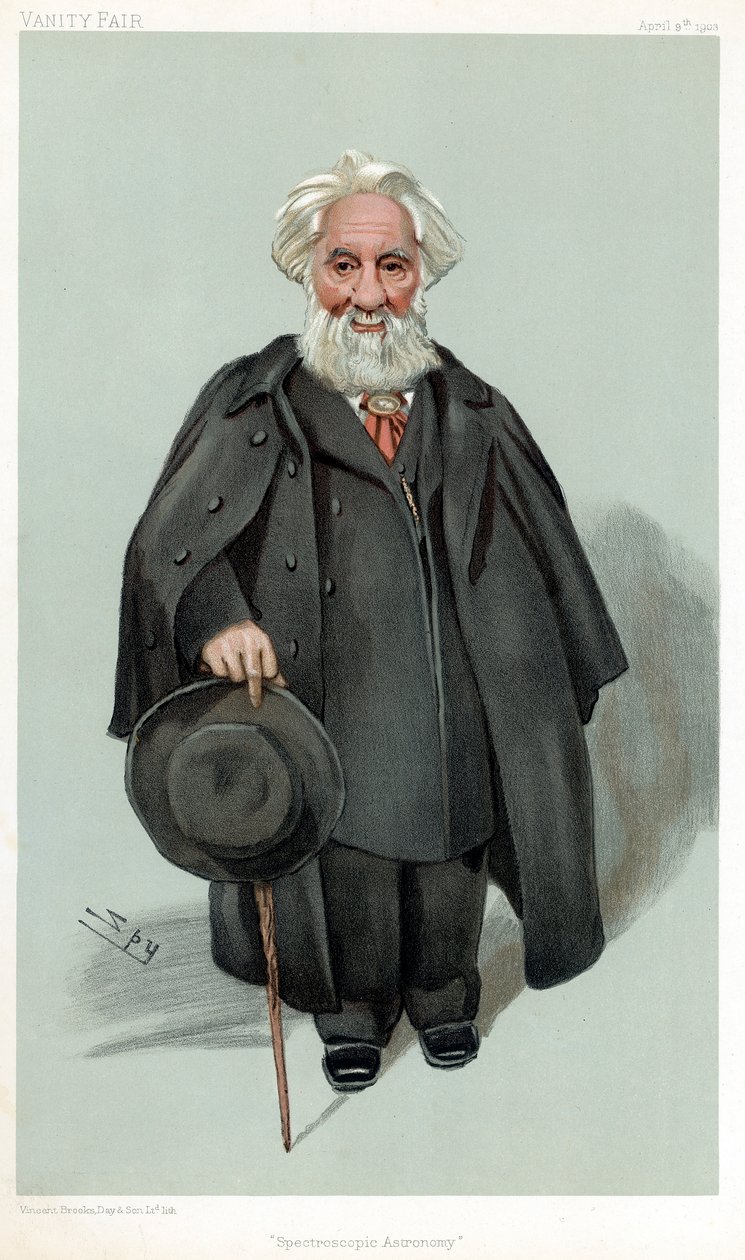 William Huggins, brytyjski astronom i spektroskop, 1903 autorstwa Leslie Matthew Ward