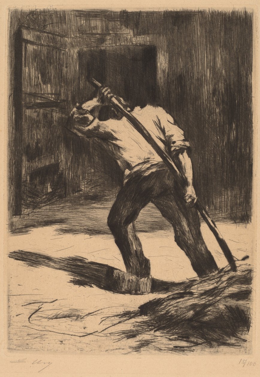 Na podłodze stodoły autorstwa Lesser Ury