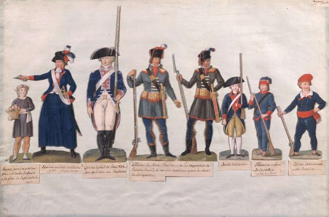 Postacie Rewolucji Francuskiej autorstwa Lesueur Brothers