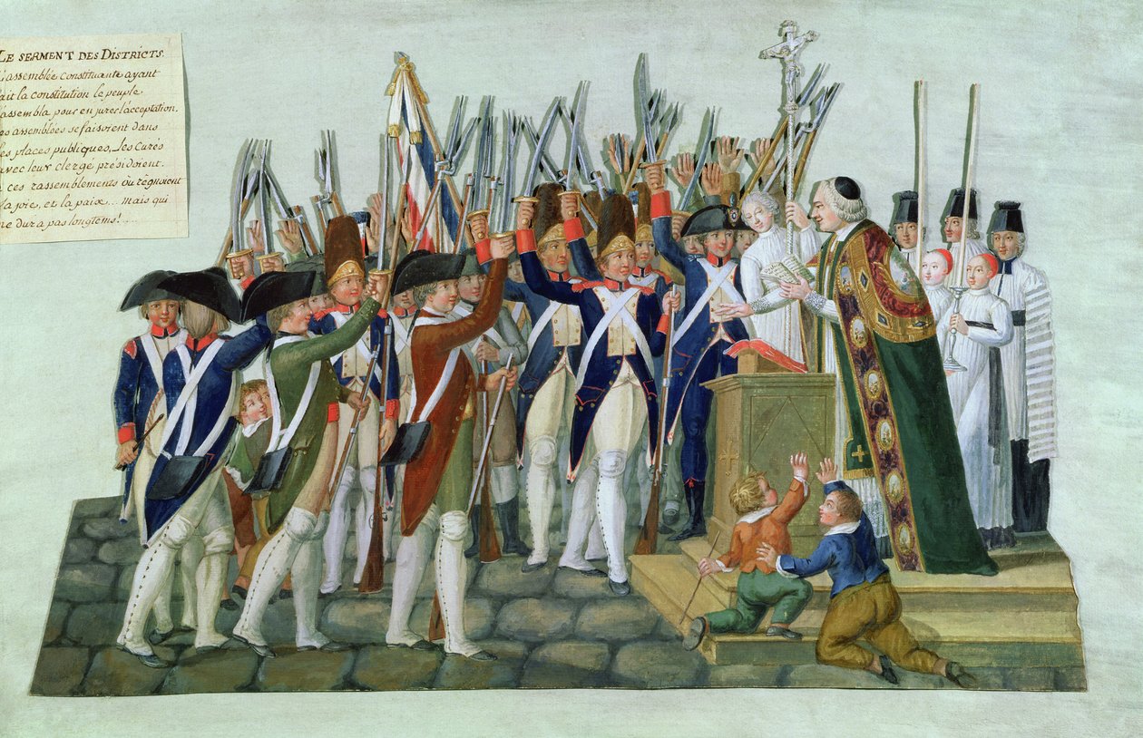 Przysięga Powiatów, luty 1790 autorstwa Lesueur Brothers