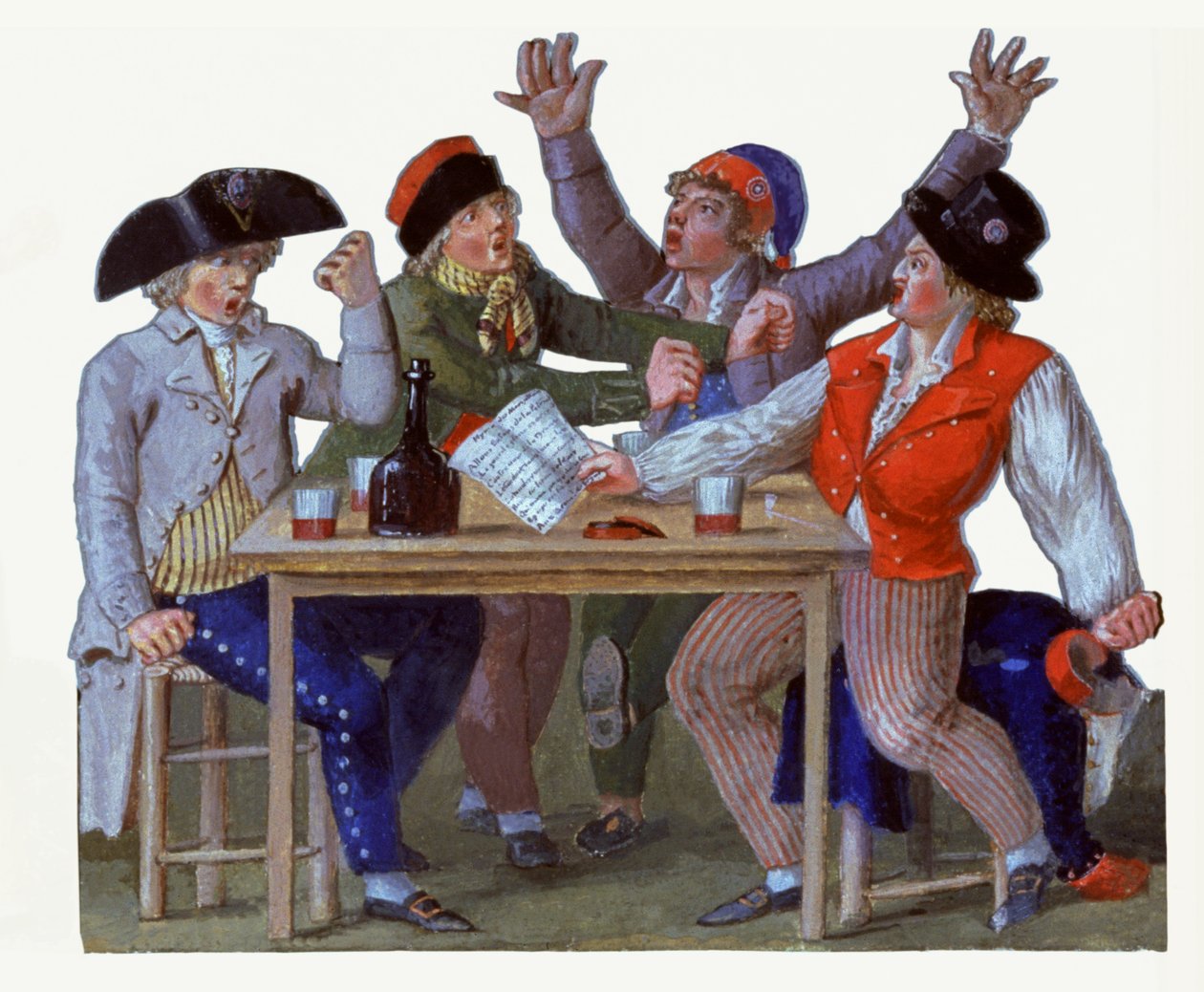 Marsylianka. XVIII wiek (gwasz) autorstwa Lesueur Brothers