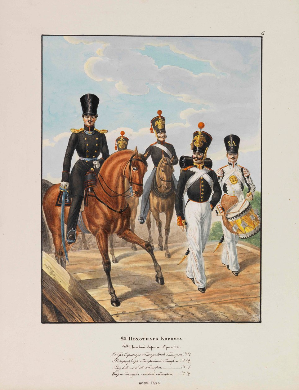 2. Dywizja Piechoty Cesarskiej Armii Rosyjskiej, 1837-1839. autorstwa Lev Alexandrovich Belousov