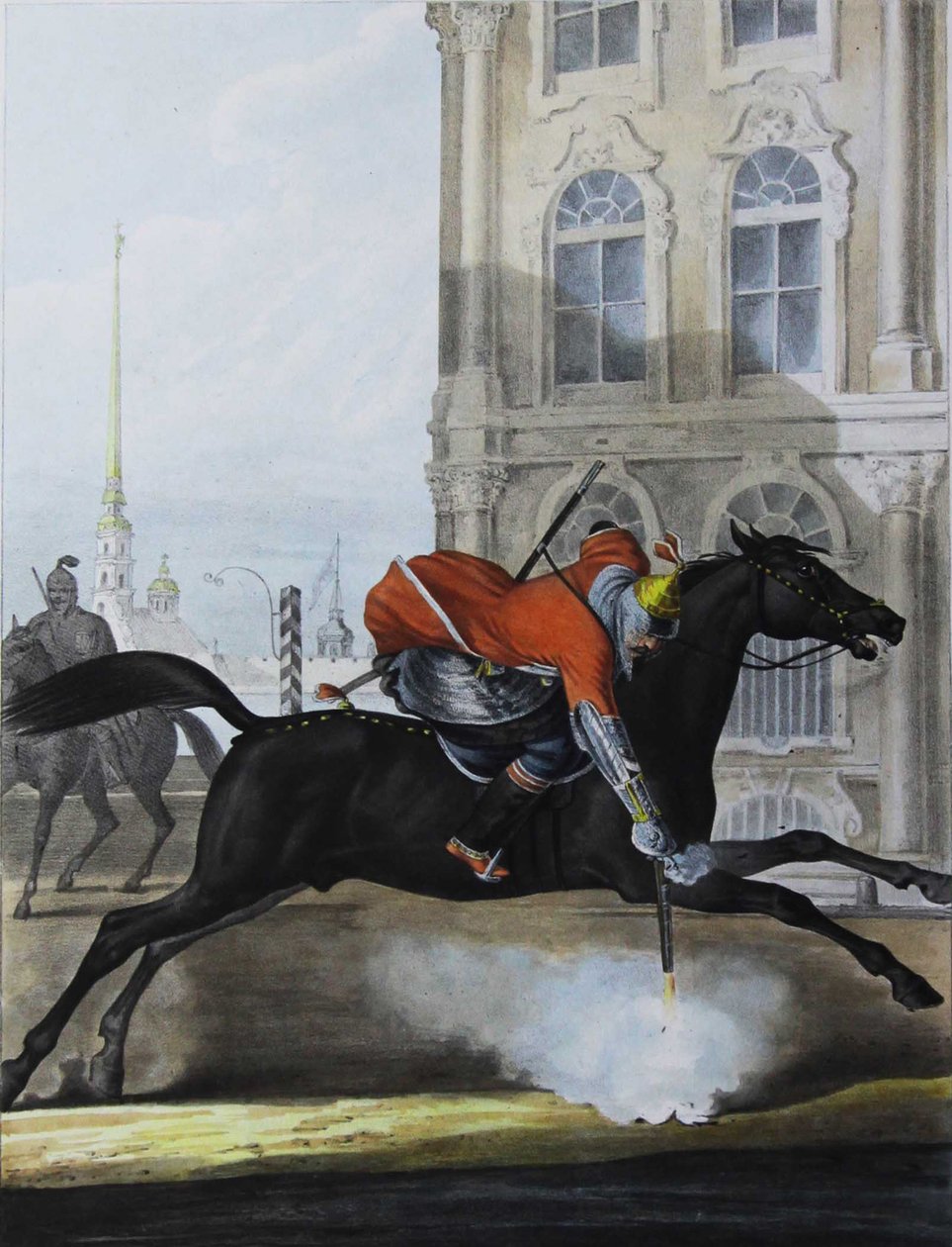 Junker z eskadry kaukasko-górskiej ratowników, 1829 autorstwa Lev Alexandrovich Belousov