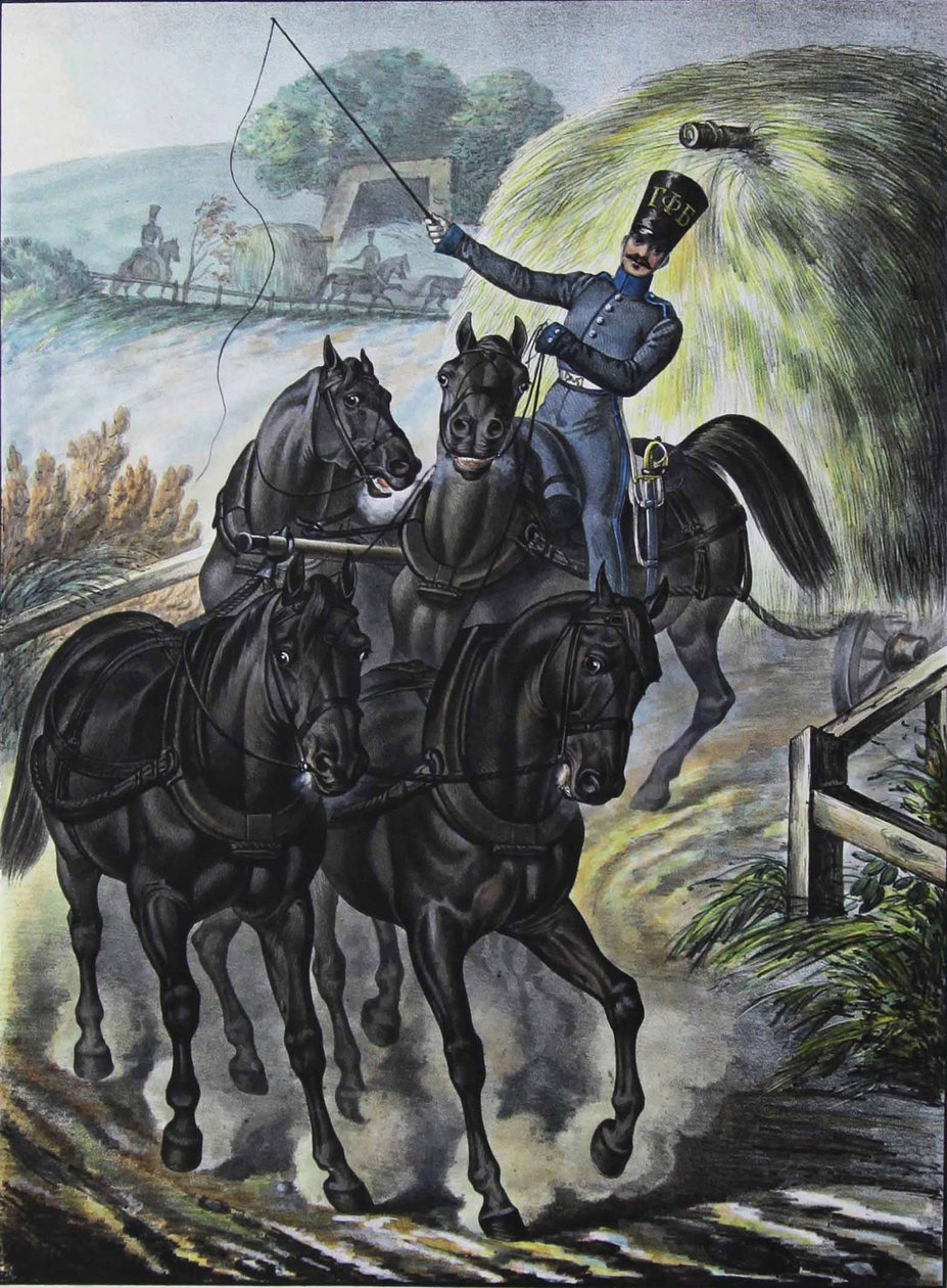 Żołnierz Brygady Zaopatrzeniowej Gwardii, 1829 autorstwa Lev Alexandrovich Belousov