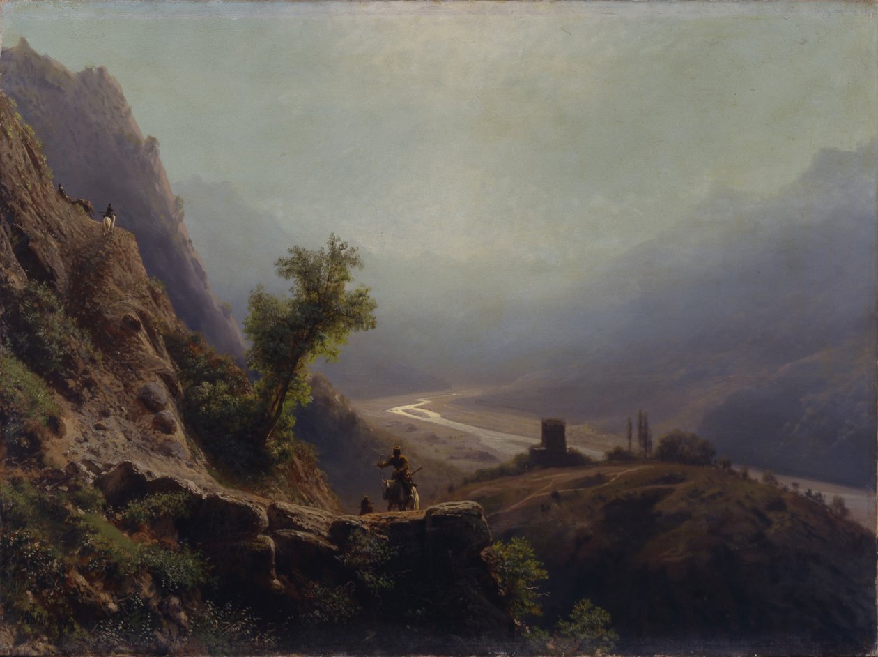 W górach Kaukazu, 1879 autorstwa Lev Felixovich Lagorio