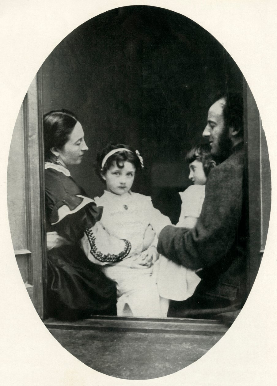 Effie Gray, John Everett Millais i ich córki Effie i Mary, 21 lipca 1865, 1948. autorstwa Lewis Carroll