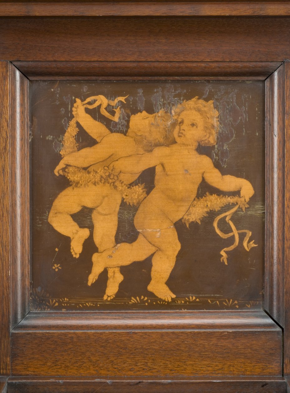 Kredens, detal, ok. 1880 (orzech włoski) (zob. też 2972953) autorstwa Lewis Foreman Day