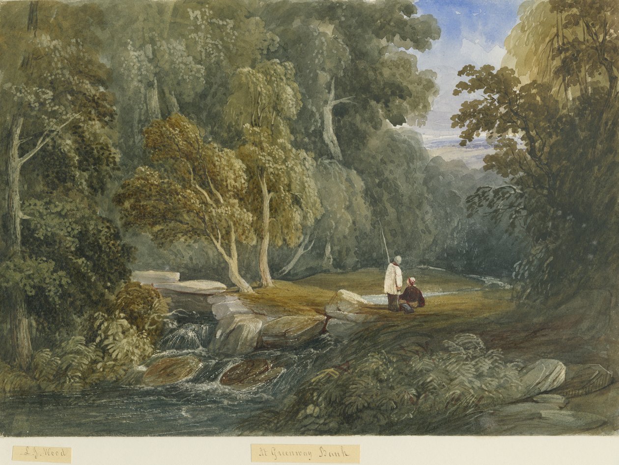 Greenway Bank: malarstwo akwarela i [ok. 1830-1840] autorstwa Lewis John Wood