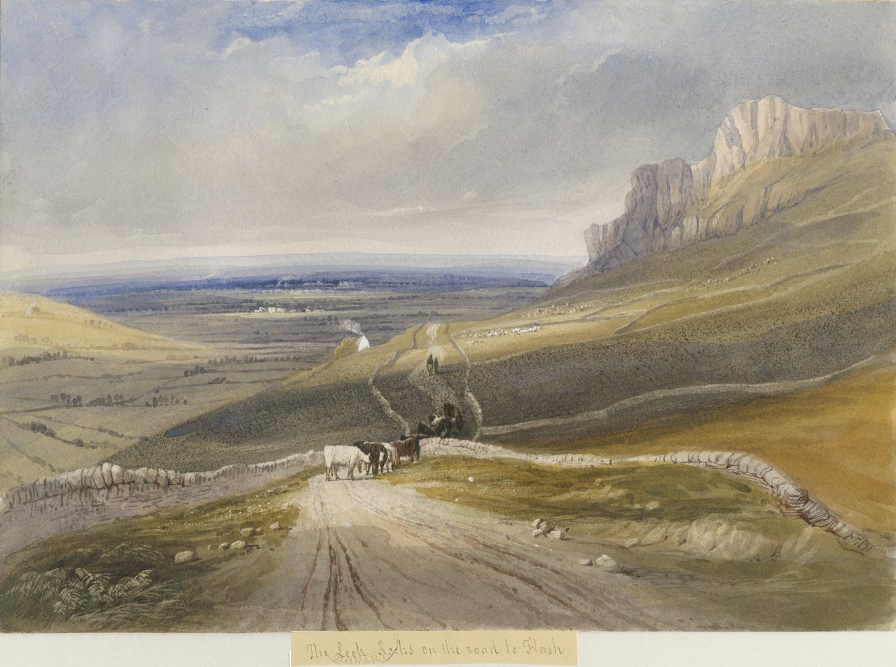 Por - Skały na drodze do Flush: malowanie akwarelą i [ok. 1830-1840] autorstwa Lewis John Wood