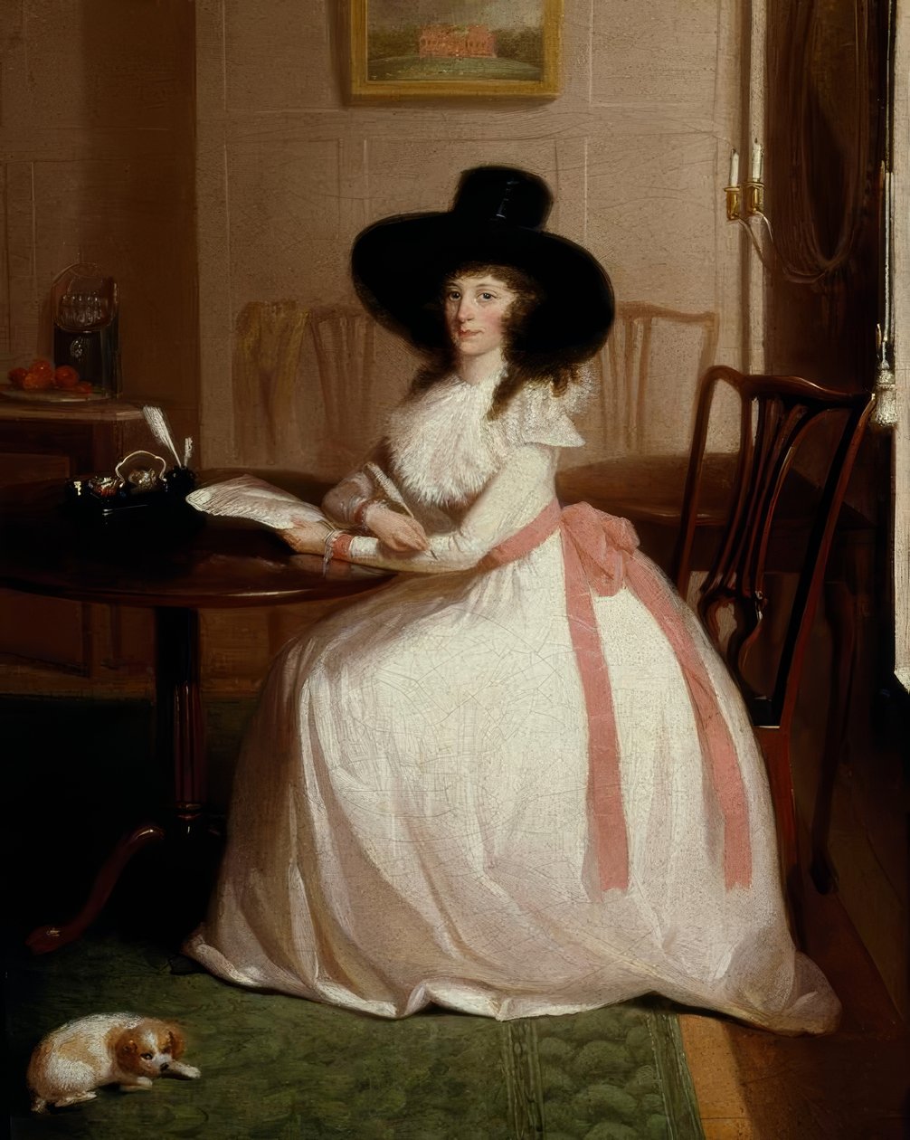 Elżbieta Maria Chevallier Syer, portret / obraz v. Vaslet autorstwa Lewis Vaslet