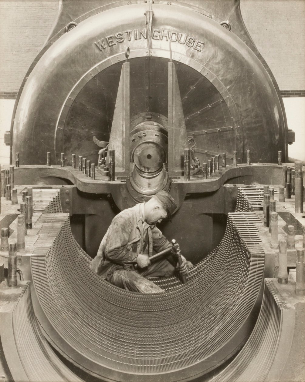 Serce turbiny autorstwa Lewis W. Hine