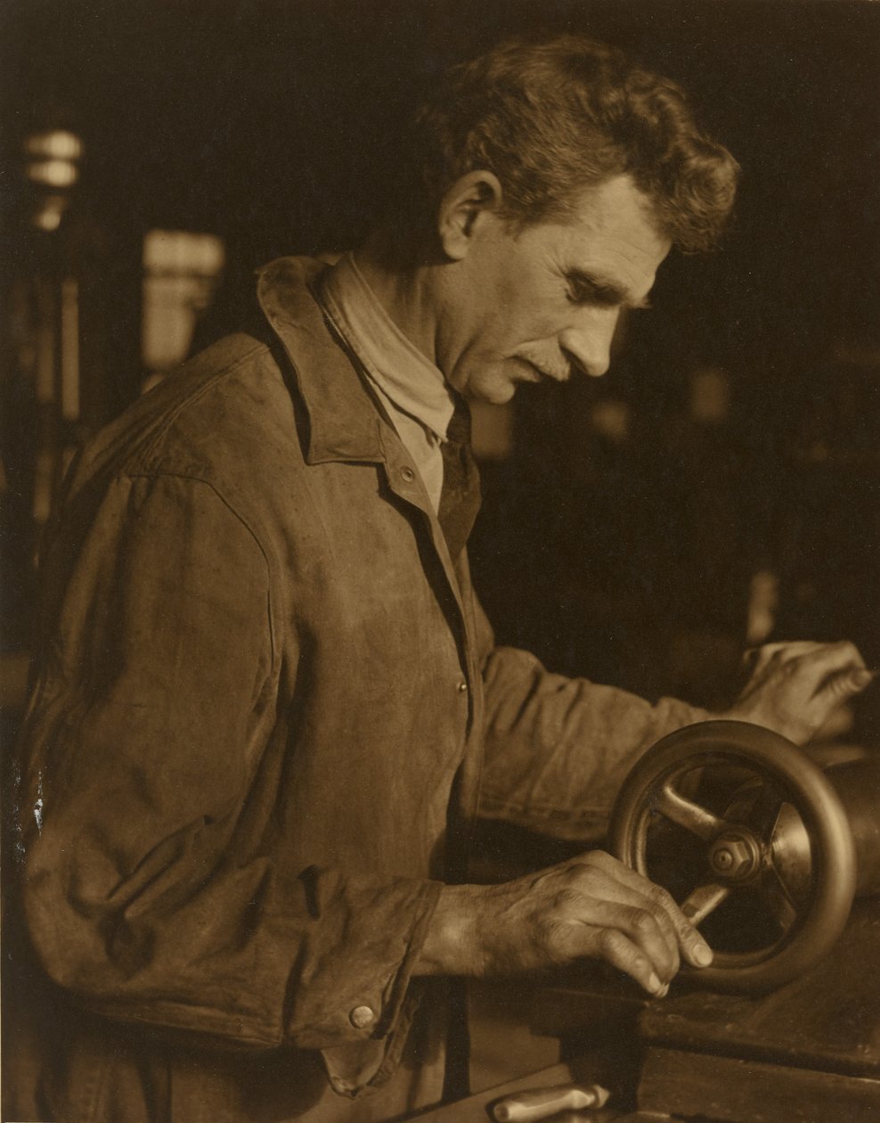 [Maszynista] autorstwa Lewis W. Hine
