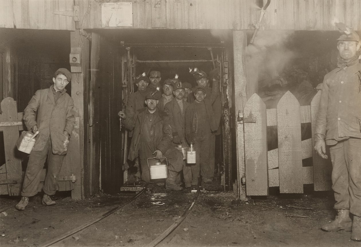 Pod koniec dnia, Pensylwania autorstwa Lewis Wickes Hine